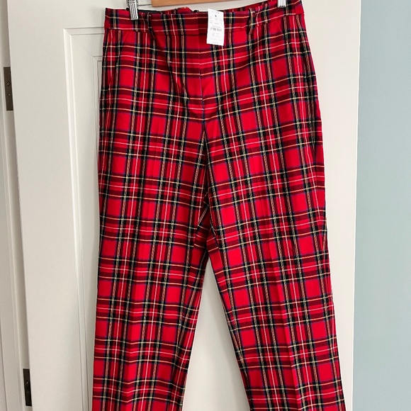 J. Crew Factory plaid Kallie Pant, Size 12 - Picture 3 of 5